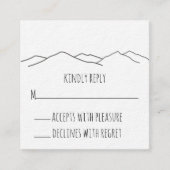 Rustic Mountain Wedding Enclosure Kaart (Voorkant)