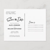 Rustic Mountain Wedding | Het Briefkaart Datum ops (Achterkant)