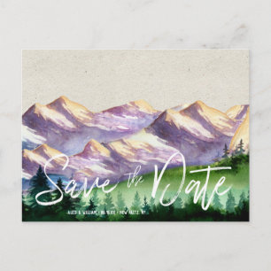 Rustic Mountain Wedding   Het Briefkaart Datum ops