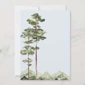 Rustic Mountain Wedding Kaart (Achterkant)