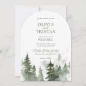 Rustic Mountain Wedding Kaart (Voorkant)