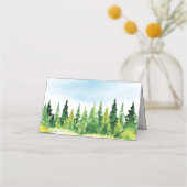 Rustic Mountain Wedding Plaatskaartje (Achterkant)