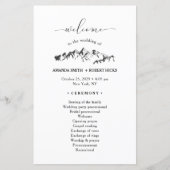 Rustic Mountain Wedding Program (Voorkant)