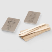 Rustic Mountain Wedding Program Handwaaier (Niet-gemonteerd)
