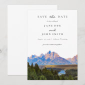 Rustic Mountain Wedding Save the Date (Voorkant / Achterkant)