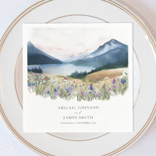 Rustic Mountain Wedding Servet