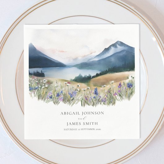 Rustic Mountain Wedding Servet