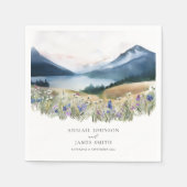 Rustic Mountain Wedding Servet (Voorkant)