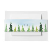 Rustic Mountain Wedding Uitnodigingen Wikkel (Voorkant Voorbeeld)