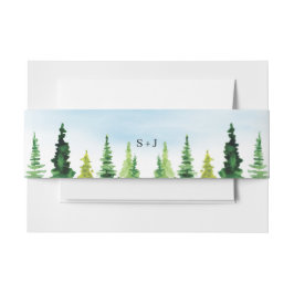 Rustic Mountain Wedding Uitnodigingen Wikkel