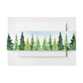 Rustic Mountain Wedding Uitnodigingen Wikkel (Voorkant Voorbeeld)