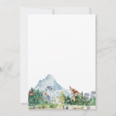 Rustic Mountain Wildflower | Boho Engagement Party Kaart (Achterkant)