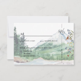 Rustic Mountain Wildflower | Boho Wedding RSVP