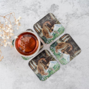 Rustic Mountain Wildflower   Foto van Boho Wedding Kartonnen Onderzetters