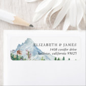 Rustic Mountain Wildflower | Retouradreslabel Etiket (Insitu)