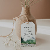 Rustic Mountain Wildflower | Weddenschap Hartelijk Cadeaulabel