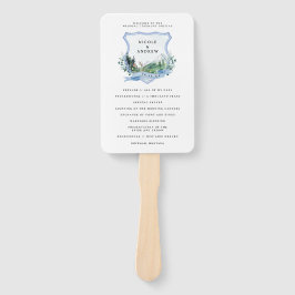 Rustic Mountain Wildflower | Weddenschap-programma Handwaaier