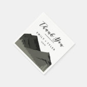 Rustic Mountain Woodland Forest Wedding Custom Servet (Hoek)