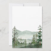 Rustic Mountain Woodland Outdoor Forest Wedding I Kaart (Achterkant)