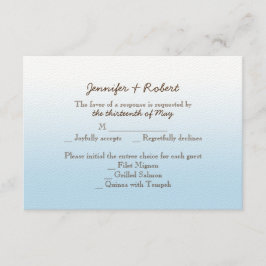 Rustic Mountain Zipline Wedding Response Card RSVP Kaartje