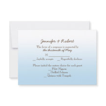 Rustic Mountain Zipline Wedding Response Card