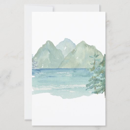 Rustic Mountains Adventure 50th Birthday Budget (Achterkant)