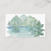 Rustic Mountains Adventure Baby Diaper Raffle Informatiekaartje (Achterkant)