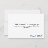 Rustic Mountains Adventure Baby shower Dank u Bedankkaart (Achterkant)