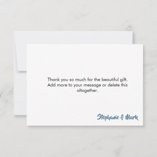 Rustic Mountains Adventure Baby shower Dank u Bedankkaart (Achterkant)