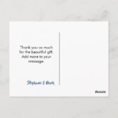 Rustic Mountains Adventure Baby shower Dank u Briefkaart (Achterkant)