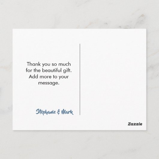 Rustic Mountains Adventure Baby shower Dank u Briefkaart (Achterkant)