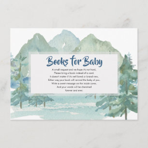 Rustic Mountains Adventure Books voor Baby Informatiekaartje