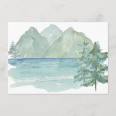 Rustic Mountains Adventure Books voor Baby Informatiekaartje (Achterkant)