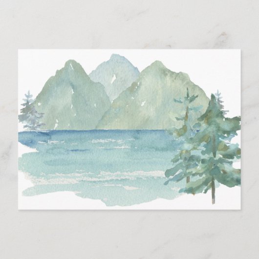 Rustic Mountains Adventure Books voor Baby Informatiekaartje (Achterkant)