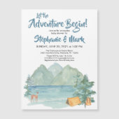 Rustic Mountains Adventure Camping Baby shower (Voorkant)