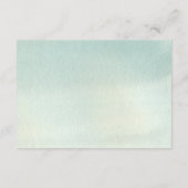 Rustic Mountains bos waterverf huwelijksdetails Informatiekaartje (Achterkant)