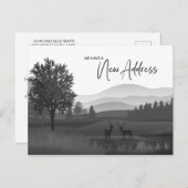 Rustic Mountains Deer Change Address New Home Briefkaart (Voorkant / Achterkant)