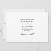 Rustic Mountains Foto Nieuw Huis Adreswijziging Aankondiging (Achterkant)