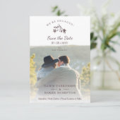 Rustic Mountains Photo Engaged Couple (Staand voorkant)