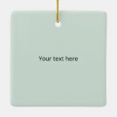 Rustic Mountains Snow Country Cabin Kerstmis Keramisch Ornament (Achterkant)