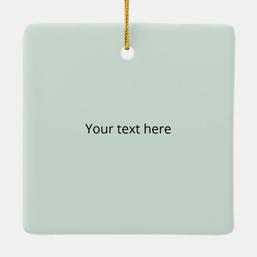 Rustic Mountains Snow Country Cabin Kerstmis Keramisch Ornament (Achterkant)