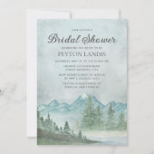 Rustic Mountains Snow Lake Painting Vrijgezellenfe Kaart (Voorkant)