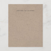 Rustic Mountains sparen het Adventure van de Datum Flyer (Achterkant)