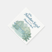 Rustic Mountains Waterverf Adventure Baby shower Servet (Hoek)