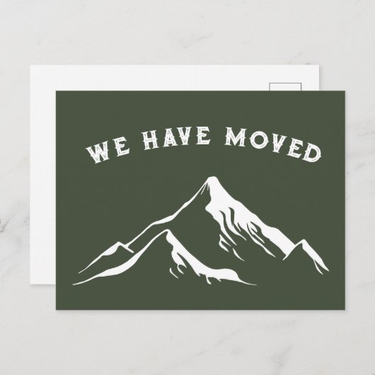 Rustic Mountains We hebben New House bezocht Briefkaart (Voorkant / Achterkant)