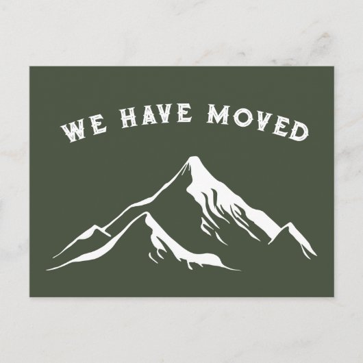 Rustic Mountains We hebben New House bezocht Briefkaart (Voorkant)