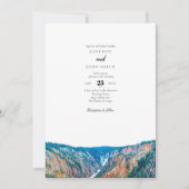 Rustic Mountains Wedding Kaart (Voorkant)