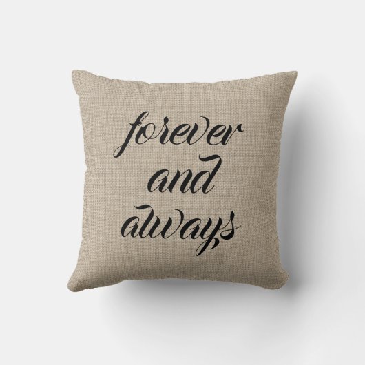 Rustic Mrs. en mevrouw Pillow Kussen (Achterkant)