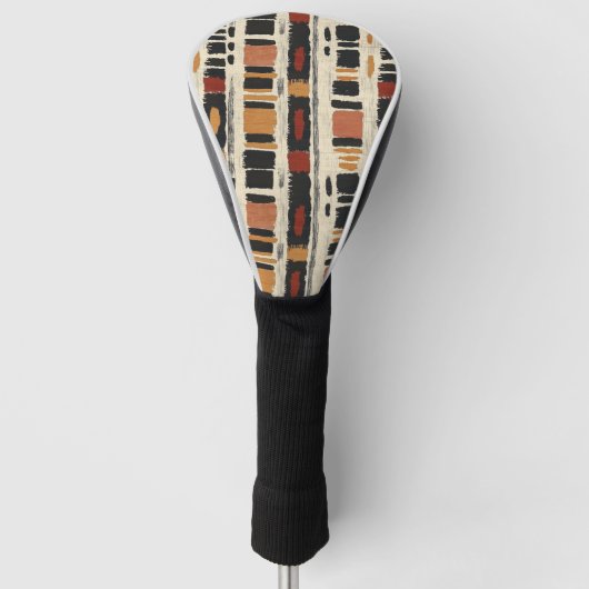 Rustic Mudcloth Geometric Pattern (1) Golfheadcover (Voorkant)