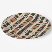 Rustic Mudcloth Geometric Pattern (1) Papieren Bordje (Gekanteld)